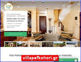 Hotels in Greece, villapefkohori.gr