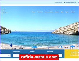 Hotels in Greece, zafiria-matala.com