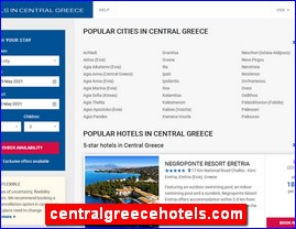 Hotels in Greece, centralgreecehotels.com